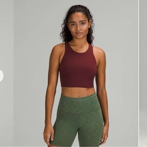 Lululemon Wunder Train Longline Bra in Red Merlot